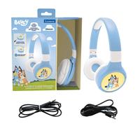 Lexibook, 2 in 1 Bluetooth and Wired Comfort Foldable Headphones with Safe Volum