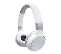 LEXIBOOK - Acoustix Auriculares Bluetooth 2 en 1 - Estéreo inalámbrico, Plegable, Ajustable, Microphone, Ligera, Blanca/Plata, HPBT010SLXB