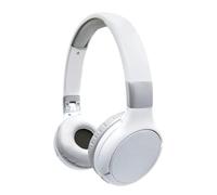 LEXIBOOK, Acoustix, Auriculares Bluetooth, HPBT010S | Bluetooth y cable 2 en 1, micrófono, plegables, ligeros, blanco/plata