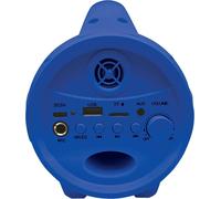 LEXIBOOK, Spider-Man, Altavoz Luminoso inalámbrico con micrófono, Sonido estéreo, Función Karaoke, Puertos USB y para Tarjetas SD, Batería Recargable, Asa para Llevar a Todas Partes, Azul, BTP585SPZ