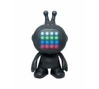 Lexibook - Altavoz estéreo inalámbrico, con Bluetooth, USB, SD, au-in y Luces Disco, batería Recargable, Color Negro (btls300)