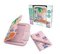 Lexibook – Diario electrónico Disney Stitch & Angel SD50D1, interactivo, contraseña, azul/rosa