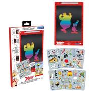 Lexibook, Astérix, Pizarra mágica, Juguete de Manualidades niños, Dibujos Multicolores, Pantalla de 28 cm, Incluye 1 lápiz óptico y 6 Plantillas (CRT10AX)
