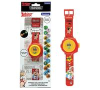 LEXIBOOK, Astérix y Obélix, Reloj con Proyección, DMW050AXLXB | Digital, 20 proyecciones, correa ajustable, aro giratorio, hora/fecha, pila incluida