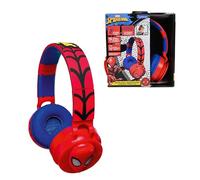 LEXIBOOK, Auriculares Bluetooth Spiderman con Efectos Luminosos y limitación de Sonido de 85dB, Rojo, HPBT015SPLXB