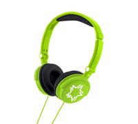 Lexibook - Auriculares Estereo, Cascos Audio con Diadema Ajugustable Y Plegable, Verde Brillante Hp010