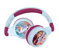 Lexibook Auriculares infantiles Disney Frozen HPBT010FZ 2en1 Bluetooth/cable, plegables Azul/Violeta