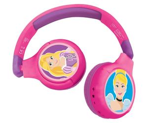 Lexibook Auriculares Infantiles Bluetooth 2 en 1 Disney Princesas