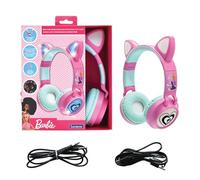 LEXIBOOK, Barbie, Auriculares Bluetooth, HPBTKTBBLXB | Inalámbricos y cable, luces LED, plegables, ajustables, recargables