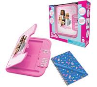 LEXIBOOK, Barbie, Diario electrónico Barbie con bolígrafo y libreta incluidos, Interactivo, Protegido con contraseña, características Divertidas, Efectos de Sonido, Rosa, SD50BBLXB