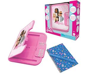 LEXIBOOK, Barbie, Diario Electrónico, SD50BB | Boli y cuaderno incluidos, interactivo, con contraseña, efectos sonido, rosa
