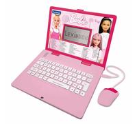 Lexibook Barbie JC598BBi3LXB - Ordenador portátil Educativo y bilingüe en inglés/alemán para niños con 124 Actividades de Aprendizaje, Juego y música, Color Rosa