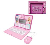 Lexibook, Barbie, Laptop Educativo Bilingüe, Inglés y Español, 164 Actividades, Matemáticas, Juegos de Lógica, Modo Musical, Pantalla LCD Grande, Rosa, JC601BBi2LXB