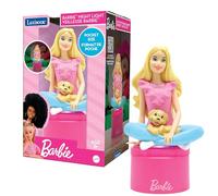 Lexibook, Barbie, Luz nocturna LED de bolsillo para la habitación de los niños, luz suave, a pilas, Rosa, NLJ01BB