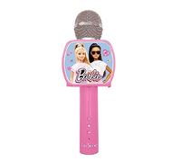 Lexibook Lexibook-MIC240BB Barbie, Micrófono Bluetooth con función de Cambio de Voz, Soporte para teléfono Incluido, Altavoz Incorporado, Rosa, Color, Talla única (MIC240BB)
