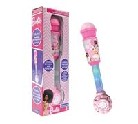 LEXIBOOK, Barbie Micrófono Luminoso, MIC90BBLXB