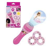LEXIBOOK, Barbie, Proyector de Cuentos, luz de Linterna y proyector con 3 Discos, 24 imágenes, CREA Tus Propios Cuentos, Rosa, LTC050BB
