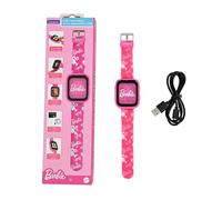 LEXIBOOK, Barbie, Reloj con cámara Selfie, Pantalla táctil HD, Cámara 720p, Reproductor MP3, Altavoz Integrado, Dictáfono, Podómetro, 5 Juegos, Rosa, DMW070BB