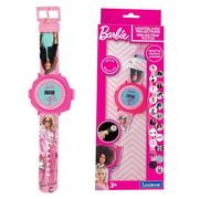 LEXIBOOK - Barbie Reloj Correa Ajustable Pantalla Digital con 20 proyecciones de Barbie - para Niños - DMW050BBLXB