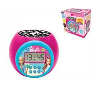 Lexibook Reloj despertador Barbie RL977BB — Proyector, repetición y alarma, luz nocturna, LCD, rosa