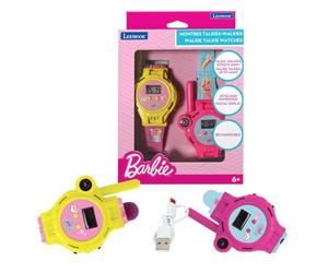 LEXIBOOK, Barbie, Relojes Walkie-Talkie, DMWTW1BBLXB | 2 uds, alcance 200m, linterna, brújula, recargable
