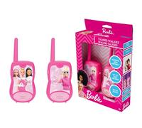 LEXIBOOK - Barbie Walkie Talkies 200m, Set de comunicación para niños, 2 Canales de comunicación, Clip para cinturón, Rosa, TW12BBLXB