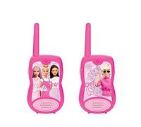 Lexibook, Barbie, Walkie-Talkies, TW12BB | Alcance 200m/650ft, 2 canales, juego comunicación, clip cinturón, con pilas, rosa