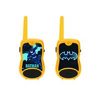 LEXIBOOK, Batman, Walkie-talkies 200m, Juego de comunicación, 2 Canales de comunicación, Clip para cinturón, a Pilas, Negro/Amarillo, TW12BAT