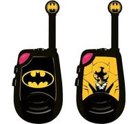 LEXIBOOK, Batman, Walkie-Talkies Digitales, TW25BAT | Alcance 2km, luz Morse, 2 canales, clip cinturón, con pilas, negro/amarillo