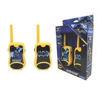 Lexibook - Batman Walkie-talkies, Pinza para Colgar del cinturón, 2 Canales, batería, para Niños, Negro/Amarillo, TW12BATLXB