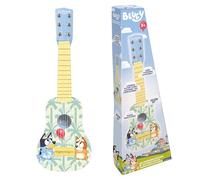Lexibook, Bluey, Mi Primera Guitarra para niños, 6 Cuerdas de Nylon, 53 cm, Guía incluida, Azul, K200BY