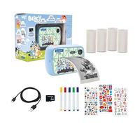 Lexibook, Bluey, Starcam® Print Bluey, Pack cámara Digital HD con Impresora instantánea, Tarjeta SD y Kit de personalización de Fotos, DJ150BY