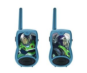 Lexibook, Buzz Lightyear, Walkie-talkies 200m, Juego de comunicación para niños, 2 Canales de comunicación, Clip para cinturón, a Pilas, Gris, TW12LY
