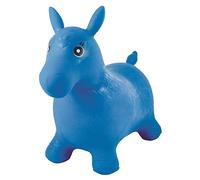 LEXIBOOK Caballito hinchable azul con bomba manual