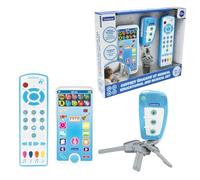 LEXIBOOK, Caja educativa y Musical con teléfono, Mando a Distancia y Llavero, Juego de imitación para niños pequeños, Explora Animales, Instrumentos Musicales y Objetos cotidianos, PS125