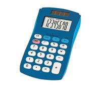 LEXIBOOK - Calculadora de Bolsillo FRUITIES®, 8 dígitos, 4 Operaciones, Funciones básicas y avanzadas, Alimentación Solar y a Pilas, Azul, C208ALXB