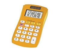LEXIBOOK - Calculadora de Bolsillo FRUITIES®, 8 dígitos, 4 Operaciones, Funciones básicas y avanzadas, Alimentación Solar y a Pilas, Amarillo, C208DLXB