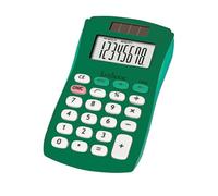 Lexibook, Calculadora de Bolsillo FRUITIES, C208B | 8 dígitos, 4 operaciones, funciones básicas y avanzadas, solar y a pilas, verde
