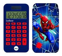 Lexibook-C45SP Calculadora de Bolsillo Spider-Man, Funciones de clásicas y avanzadas, Cubierta Protectora rígida, con batería, Azul/Rojo, Color