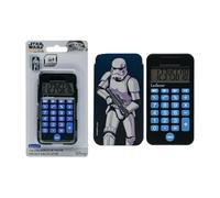 Lexibook, Calculadora de Bolsillo Stormtrooper de Star Wars, Pantalla de 8 Dígitos, Doble Alimentación, Funda Protectora, Funciones Avanzadas, Azul/Negro, C45SWLXB