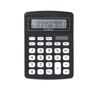 Lexibook, Calculadora de Oficina de 10 dígitos con conversor a Euros, Negra, EL226