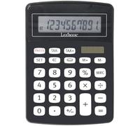 Lexibook Lexibook-EL226 Calculadora de Oficina 10 Cifras con conversor Euro, Color Negro, EL226, Blanco