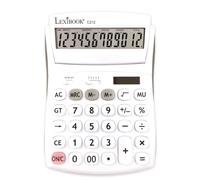 LEXIBOOK - Calculadora de Oficina de 12 dígitos con Pantalla Plegable - Función básica y de Memoria - Teclas y Pantalla Grandes para Oficina, Escuela, hogar, C212LXB