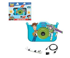 LEXIBOOK, Cámara para niños Disney Toy Story, Funda Protectora de Personaje, Memoria Flash integrada, Recargable por USB-C, Azul/Verde, DJ078TS
