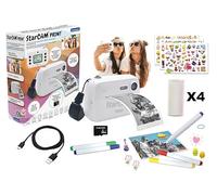Lexibook, Cámara StarCAM Print, DJ150 | Impresora instantánea, foto y vídeo, tarjeta SD 32 GB, incluye rollo de 10 pegatinas
