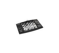 Lexibook electrónico mesa (CG1300) ChessMan Elite Juego de ajedrez inteligente, 1 jugador, 64 niveles de dificultad, LED, alimentado por batería o adaptador de 9V, negro/blanco, color