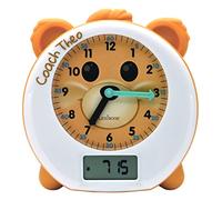 Lexibook, Coach Theo, My Sleep Companion, luz Nocturna, simulador de Amanecer y narrador, con Cable de alimentación, marrón, Idioma inglés, RLT100EN