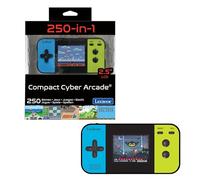 Lexibook Compact Cyber Arcade Consola de Juegos portátil, 250 Juegos, LCD, con Pilas, Videojuego niño Adolescente, Negro / Azul / Verde, JL2377LXB