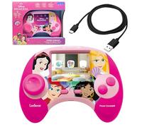 Lexibook Disney Princesses Power Console® - Consola de Juegos educativa bilingüe francés e inglés con 100 Actividades, JCG100DPi1
