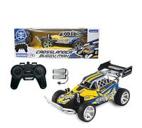 LEXIBOOK, Crosslander® Buggy MAX, Buggy Todoterreno por radiocontrol, hasta 15 km/h, Mando a Distancia y 2 Pilas Recargables Incluidas, Azul/Amarillo, RC22LXB